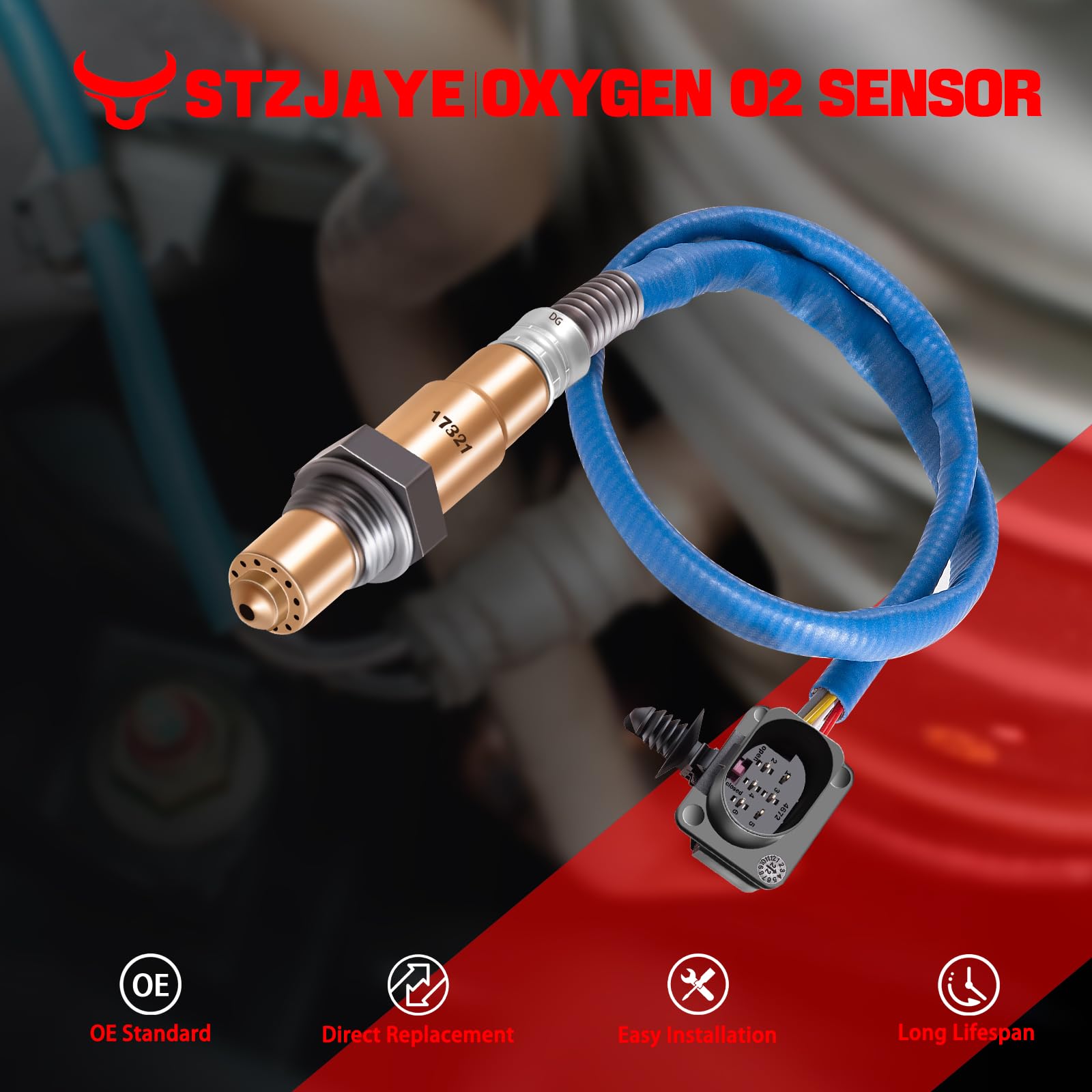 Amazon.com: STZJAYE 1PCS 17321 Oxygen O2 Sensor, Automotive